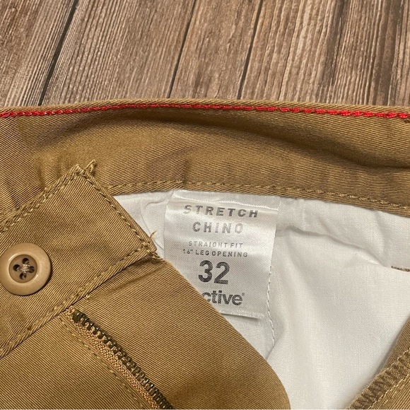 Active Khaki Stretch Chino Pants for Men - Picture 5 of 6